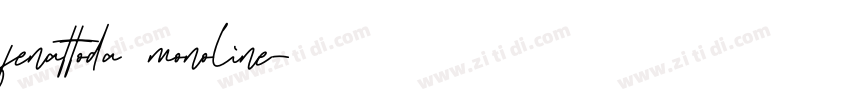 fenattoda monoline字体转换